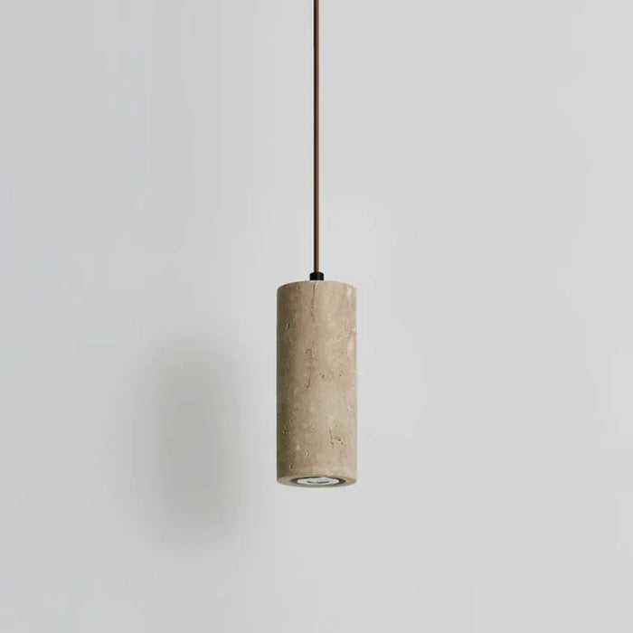 Suspension travertin jaune pour chevet